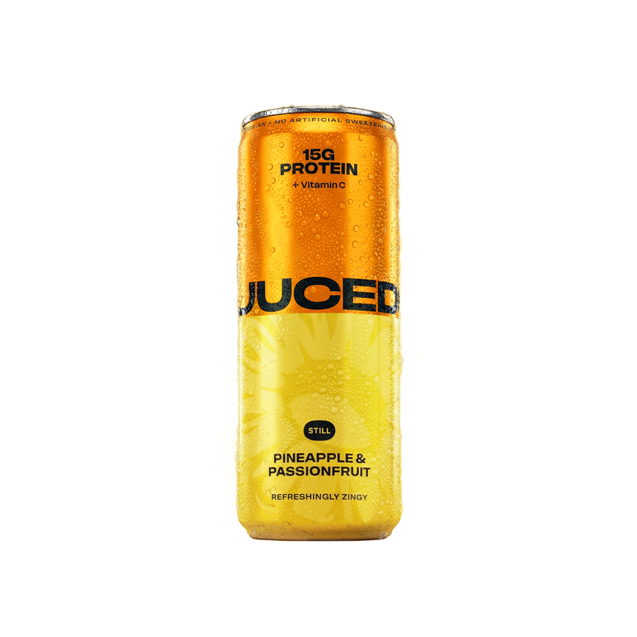 JUCED Pineapple and Passionfruit can